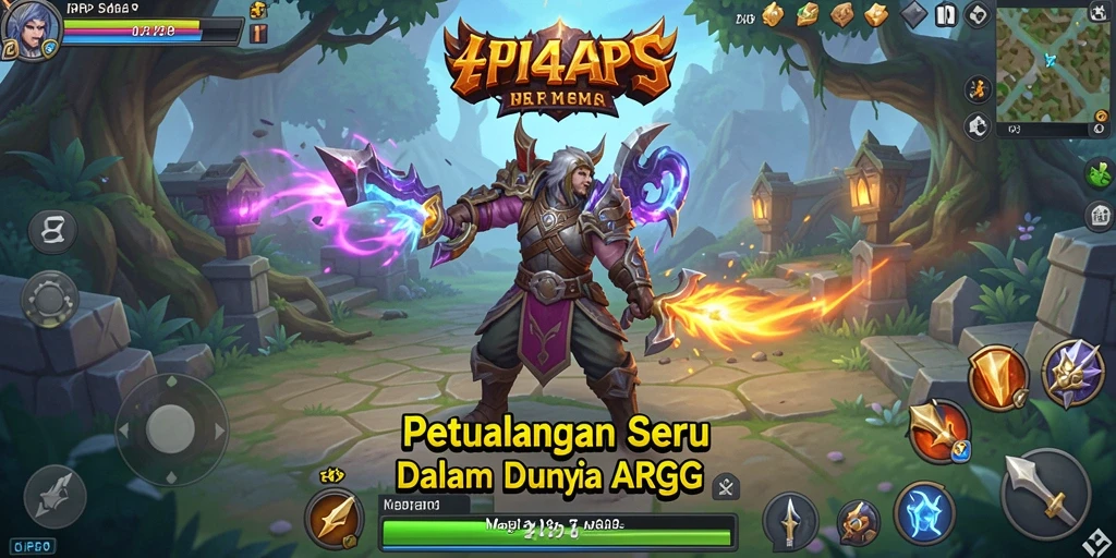 Tangkapan layar 4P4P menampilkan aksi pertarungan yang mendebarkan.