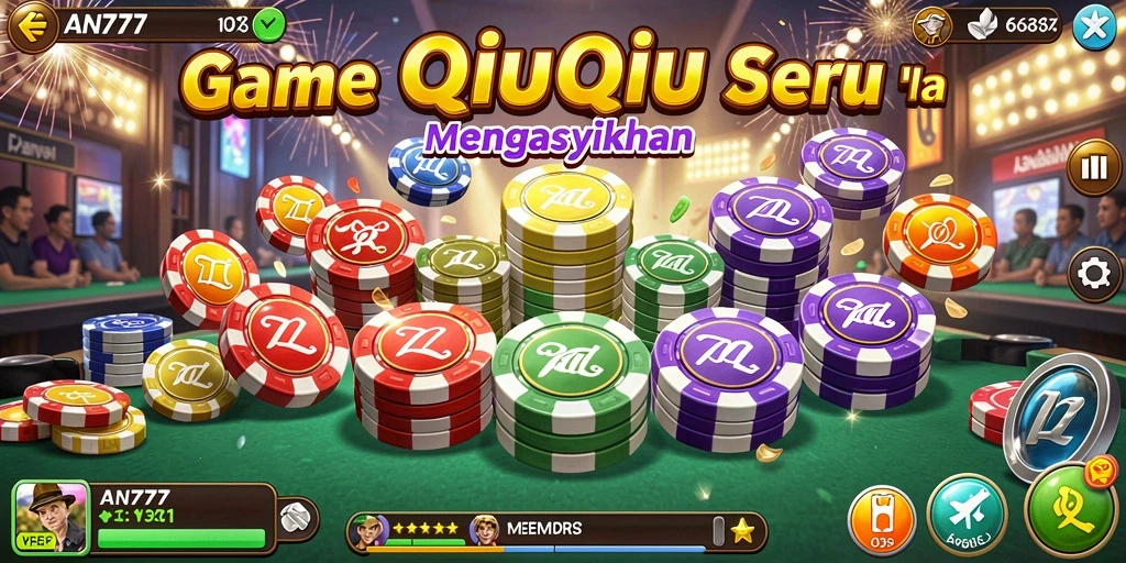 Tampilan gameplay menarik dari AN777 dalam permainan QiuQiu.