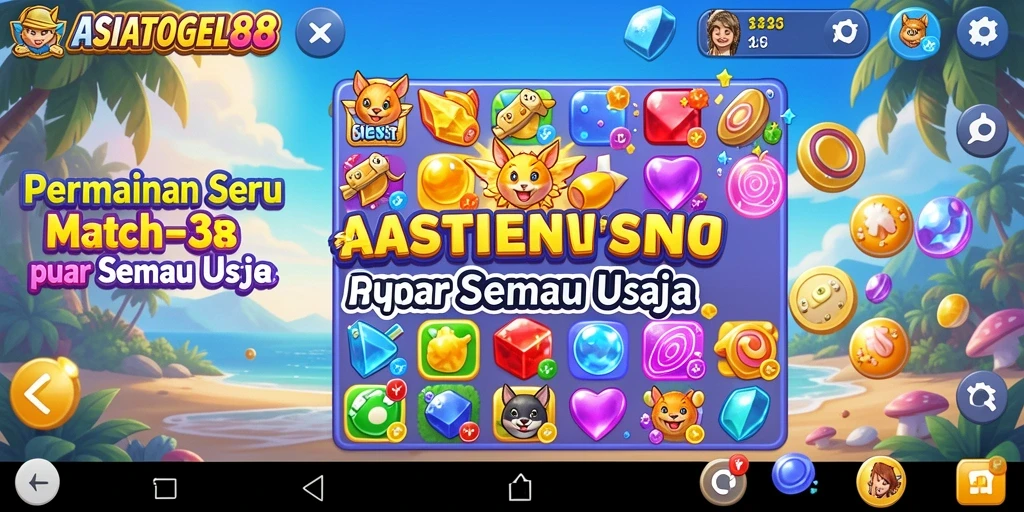 Tampilan gameplay seru dan penuh warna di ASIATOGEL88.