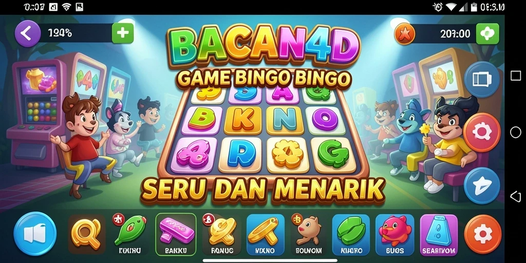 Tampilan gameplay seru BACAN4D dengan suasana Bingo yang mendebarkan.