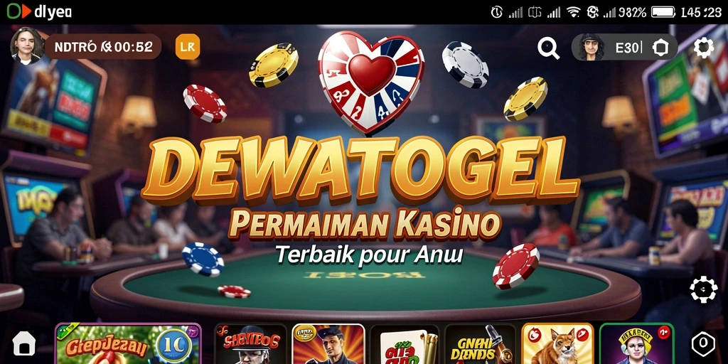 Screenshot gameplay DEWATOGEL yang menampilkan keseruan permainan Kasino.