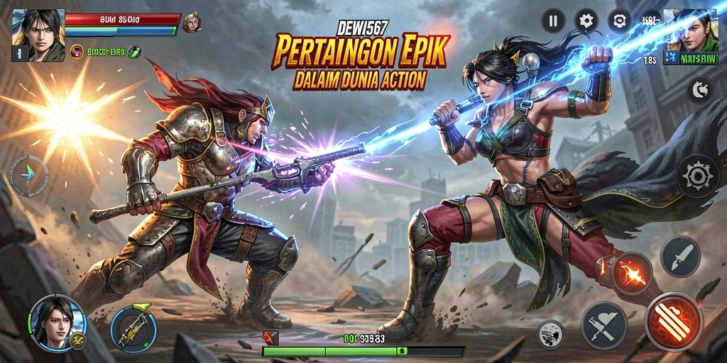 Menampilkan pertarungan seru di dunia DEWI567.