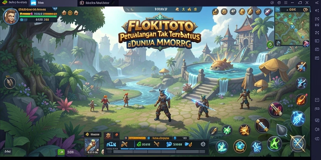 Tampilan gameplay FLOKITOTO yang memukau di dunia MMORPG.