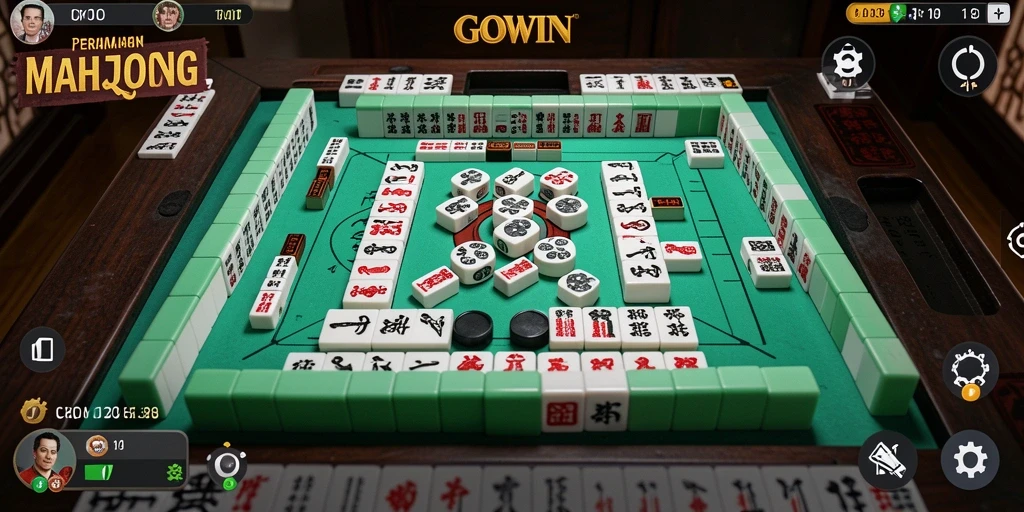 Screenshot utama GOWIN menampilkan gameplay Mahjong yang seru dan menantang.