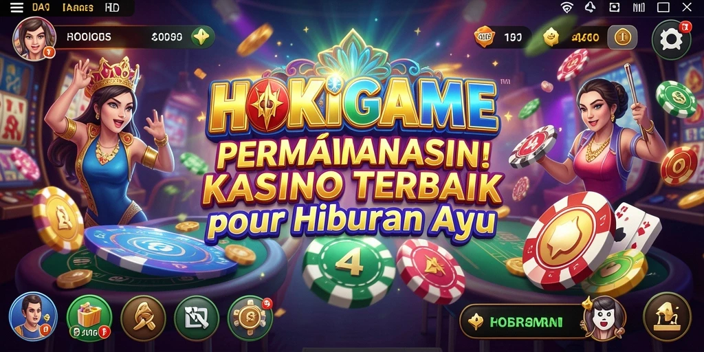 Tampilan gameplay HOKIGAME dengan berbagai pilihan permainan kasino.