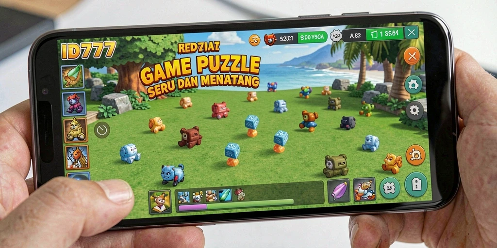 Tampilan gameplay menantang di ID777 dengan berbagai level teka-teki.