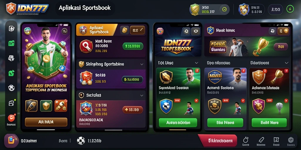 Tampilan antarmuka IDN777 yang menarik saat bermain Sportsbook.