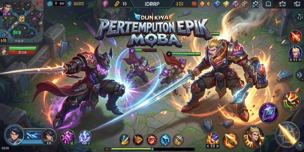 Tangkapan layar IDRRP yang menunjukkan aksi pertempuran seru di arena.