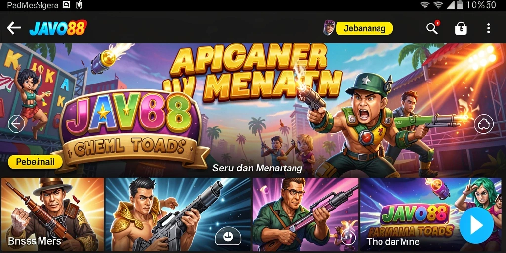 Screenshot dari gameplay seru dan penuh tantangan JAVO88.