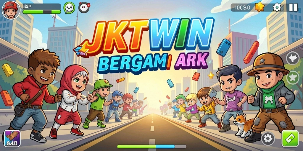 Tampilan permainan JKTWIN yang penuh warna dan menarik.