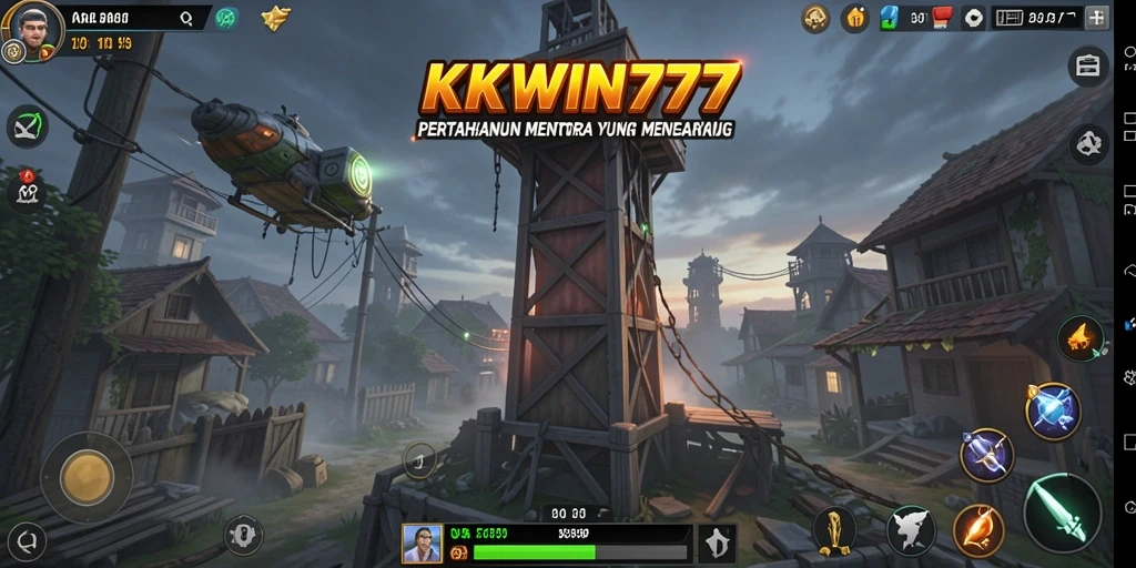 Tangkapan layar menampilkan aksi mendebarkan dalam permainan Tower Defense.