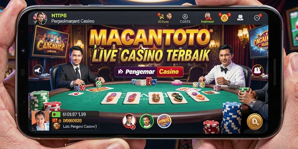 Tampilan gameplay Live Casino yang mendebarkan di MACANTOTO.
