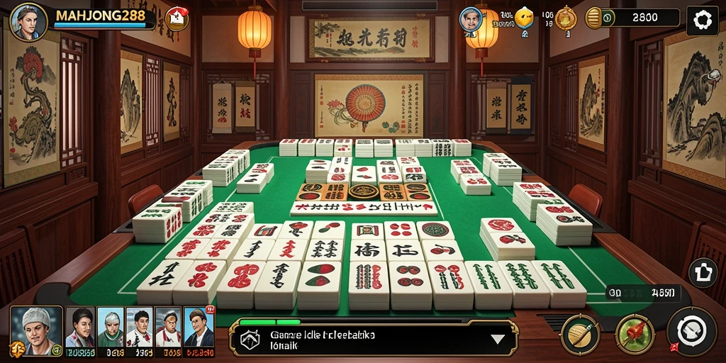 Tampilan gameplay <strong>MAHJONG288</strong> yang menghibur dan santai saat bermain Idle.