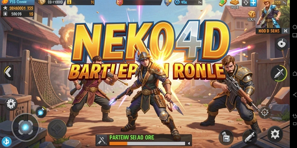 Gameplay seru dalam NEKO4D saat pertempuran berlangsung.
