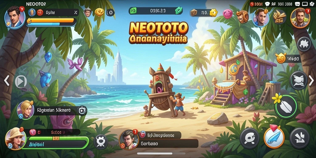 Screenshot NEOTOTO menampilkan gameplay santai yang mengasyikkan.