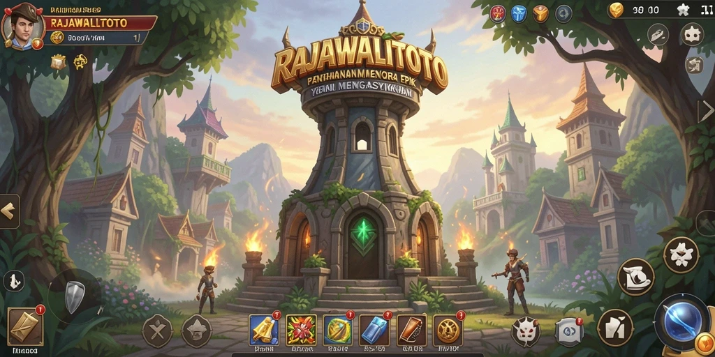Gameplay seru dalam RAJAWALITOTO dengan strategi Tower Defense yang cerdas.