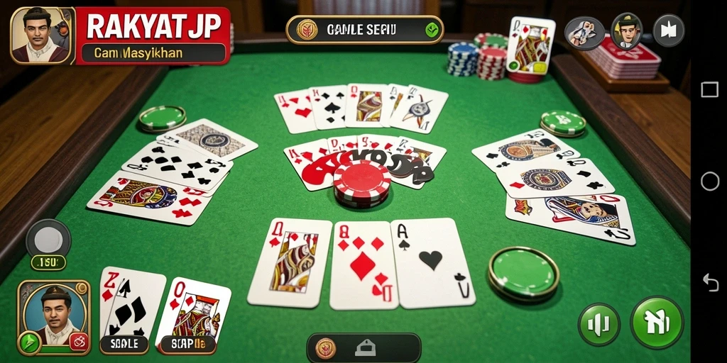 Tampilan gameplay RAKYATJP dengan fitur seru dan interaktif.