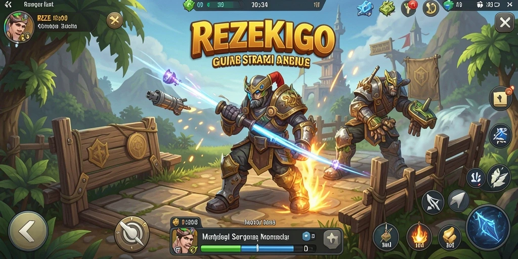 Tangkapan layar menampilkan keseruan gameplay REZEKIGO.