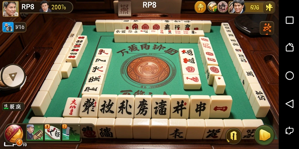Tampilan screenshot utama RP8 menampilkan gameplay Mahjong yang seru.