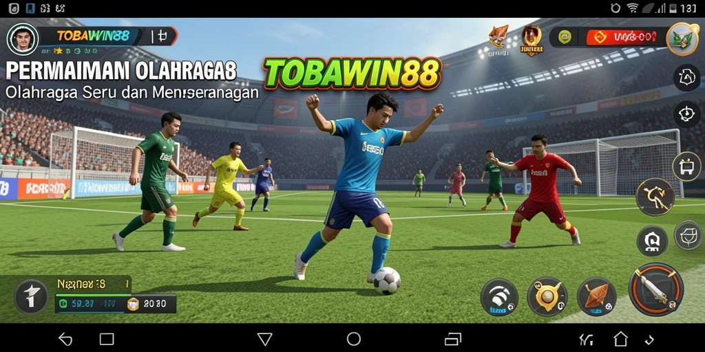 Tampilan gameplay seru dari TOBAWIN88 yang menampilkan berbagai olahraga.