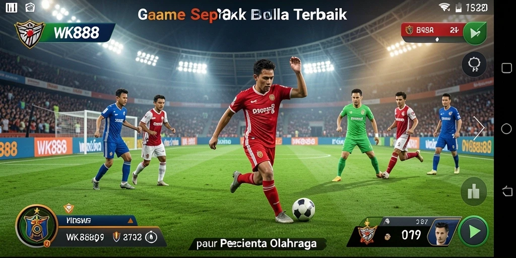 Screenshot dari <strong>WK888</strong> menampilkan pertandingan sepak bola yang mendebarkan.